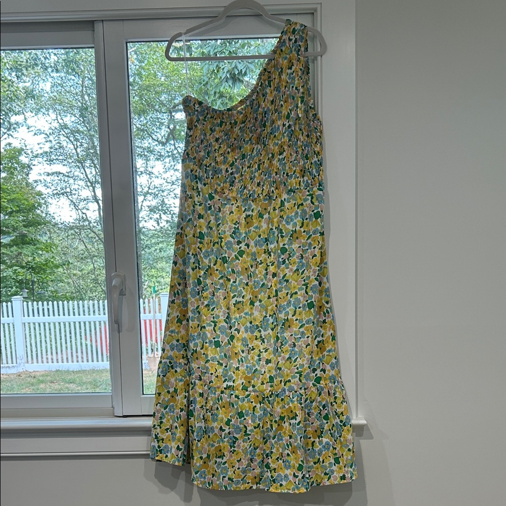 Vibrant One-Shoulder Floral Dress